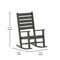 Merrick Lane Fielder Set of 2 Contemporary Rocking Chairs, All-Weather HDPE Indoor/Outdoor Rockers